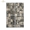 seria Black & White - Czarny & Biały, geometyczne czarno-białe wzory, cyfry, litery*  Mulberry Decoupage Paper FPA1016 Black & White Series - Black & White, geometric black and white patterns, numbers, letters* Papel para decoupage Mulberr
